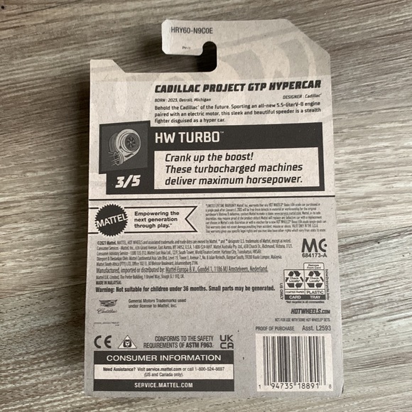 Hot Wheels Cadillac Project GTP Hypercar Turbo 2024 HotWheels Caddy Hyper Car 🆕 - Picture 5 of 6